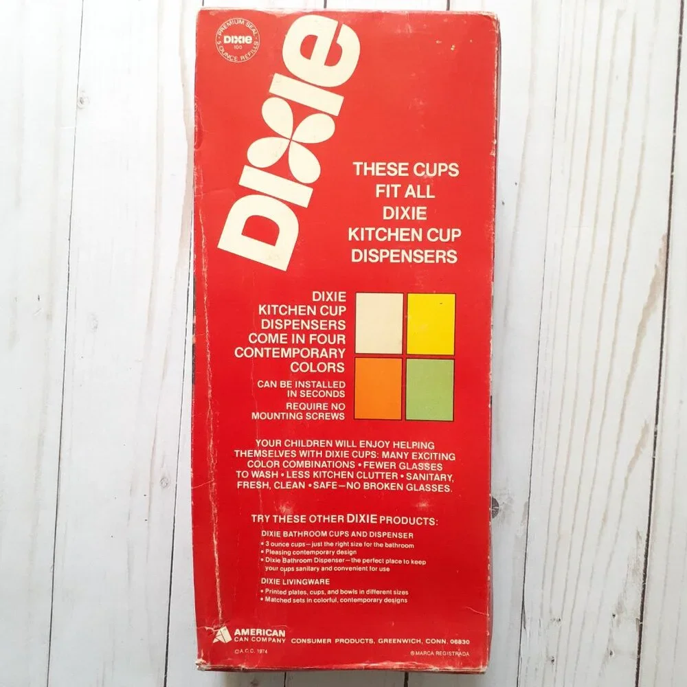 Dixie Cup Dispenser w/40-5oz Spice Collection Cups & Kitchen Refill Cups 100ct